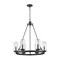 Z-Lite Marlow 6 Light Outdoor Pendant, Matte Black And Seedy 589-6BK - alternate 2